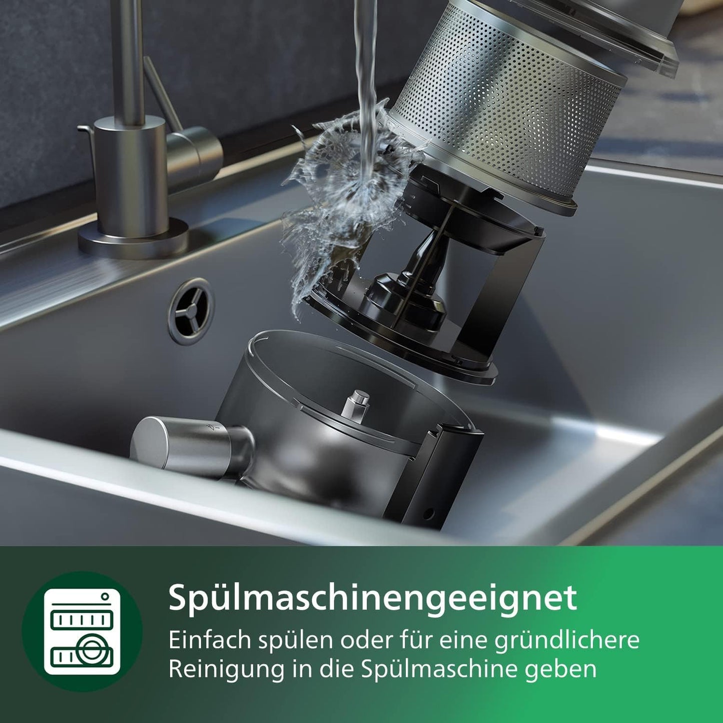 Philips Flip&Juice high-performance blender 7000 series with juicer module, Flip&Juice technology, ProBlend Ultra technology, HomeID app, 8 quick selection programs, quick cleaning function (HR3770/10)
