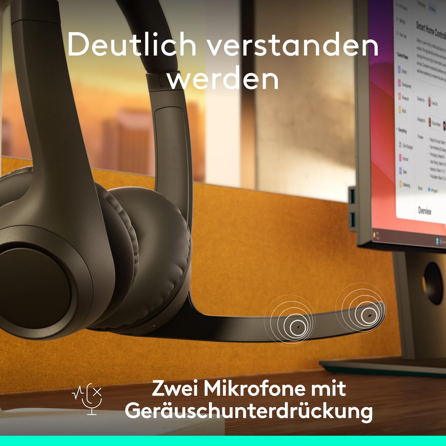 Logitech Zone 305 Business Wireless Bluetooth Headset with Microphone for Google Meet, Voice, Zoom, Compatible Windows, Mac, Chrome, Linux, iOS, iPadOS, Android - Black - 981-001453