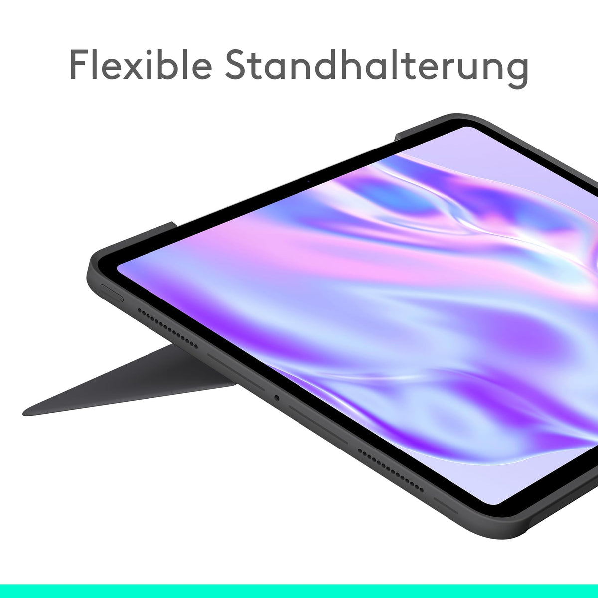 Logitech Combo Touch iPad Pro 13 inch (M4) Keyboard Case Crayon Digital Stylus (from 2018), German QWERTZ Layout, Graphite - 13-inch
