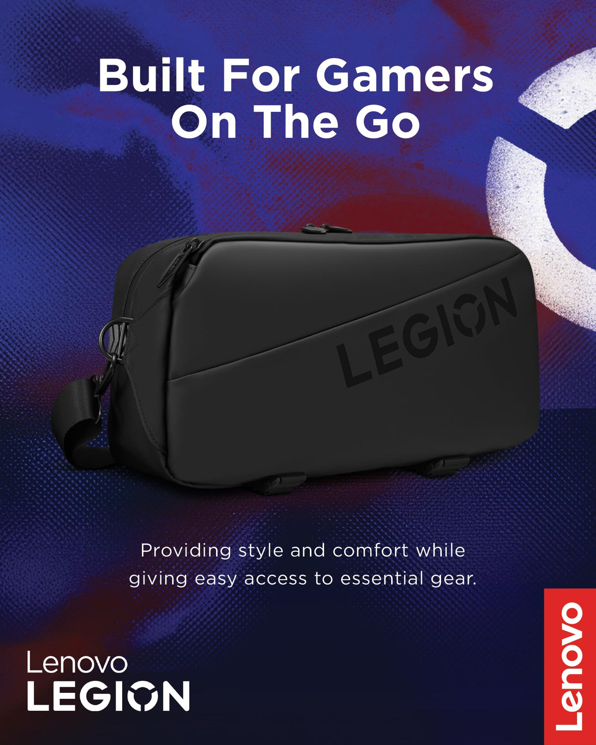 Lenovo Legion Geantă de umăr | Legion Sling Bag | Potrivit pentru Legion Go și Legion Go2 | Negru - GX41S14777