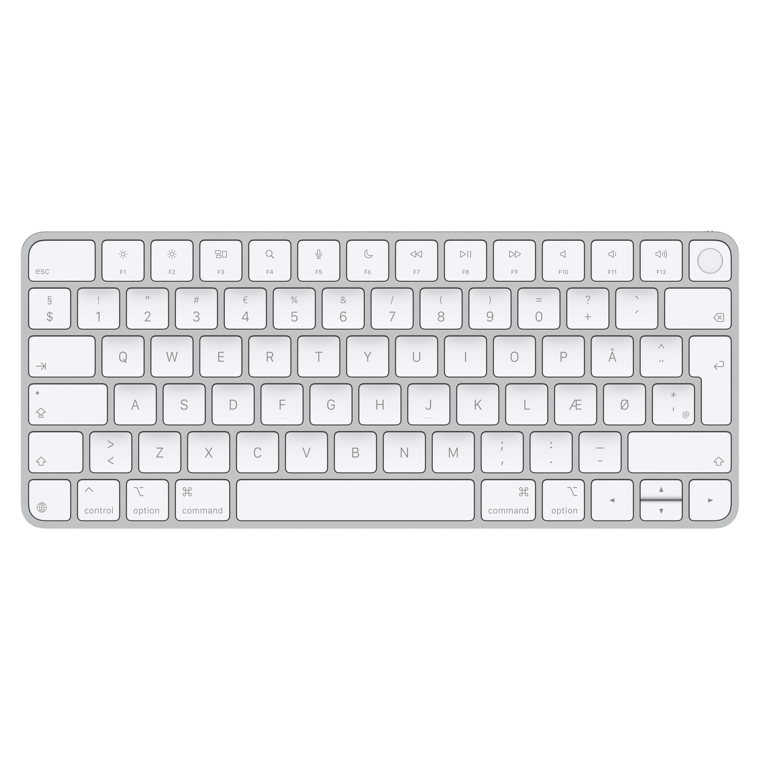 Apple Magic Keyboard with Touch ID for Mac models with Apple chip - Danish  - MXCK3DK/A