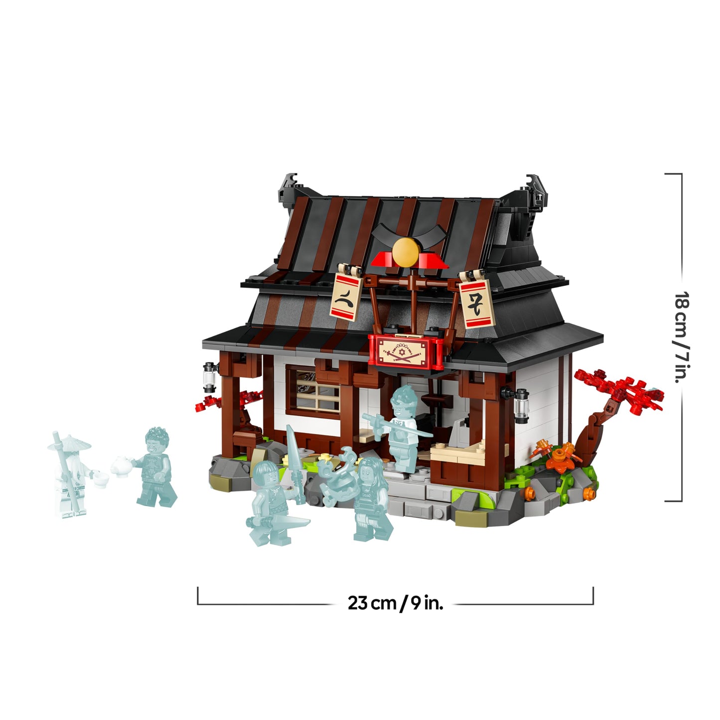 LEGO NINJAGO 15th anniversary: four-weapon forge - ninja house toy with collectible minifigure and trading cards - nostalgic gift for boys aged 14 and over and adult fans - 71858