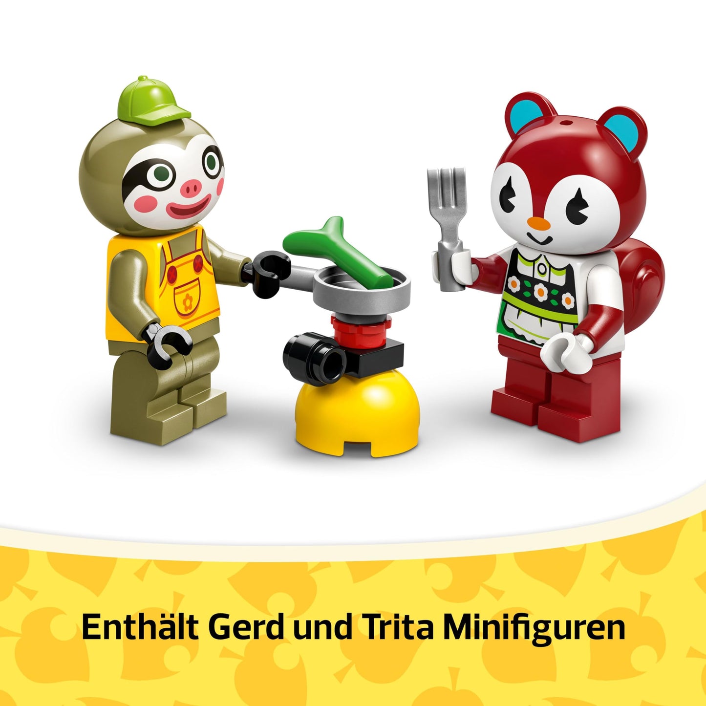 LEGO Animal Crossing Gerd's caravan & gardening, building set for role play, toy car for children, gift for girls and boys aged 7 and up, video game toy with animal figures 77054