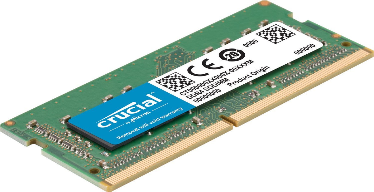 Crucial CT16G4S24AM 16GB Memory (DDR4, 2400 MT/s, PC4-19200, Dual Rank x8, SODIMM, 260-Pin for Mac), Green