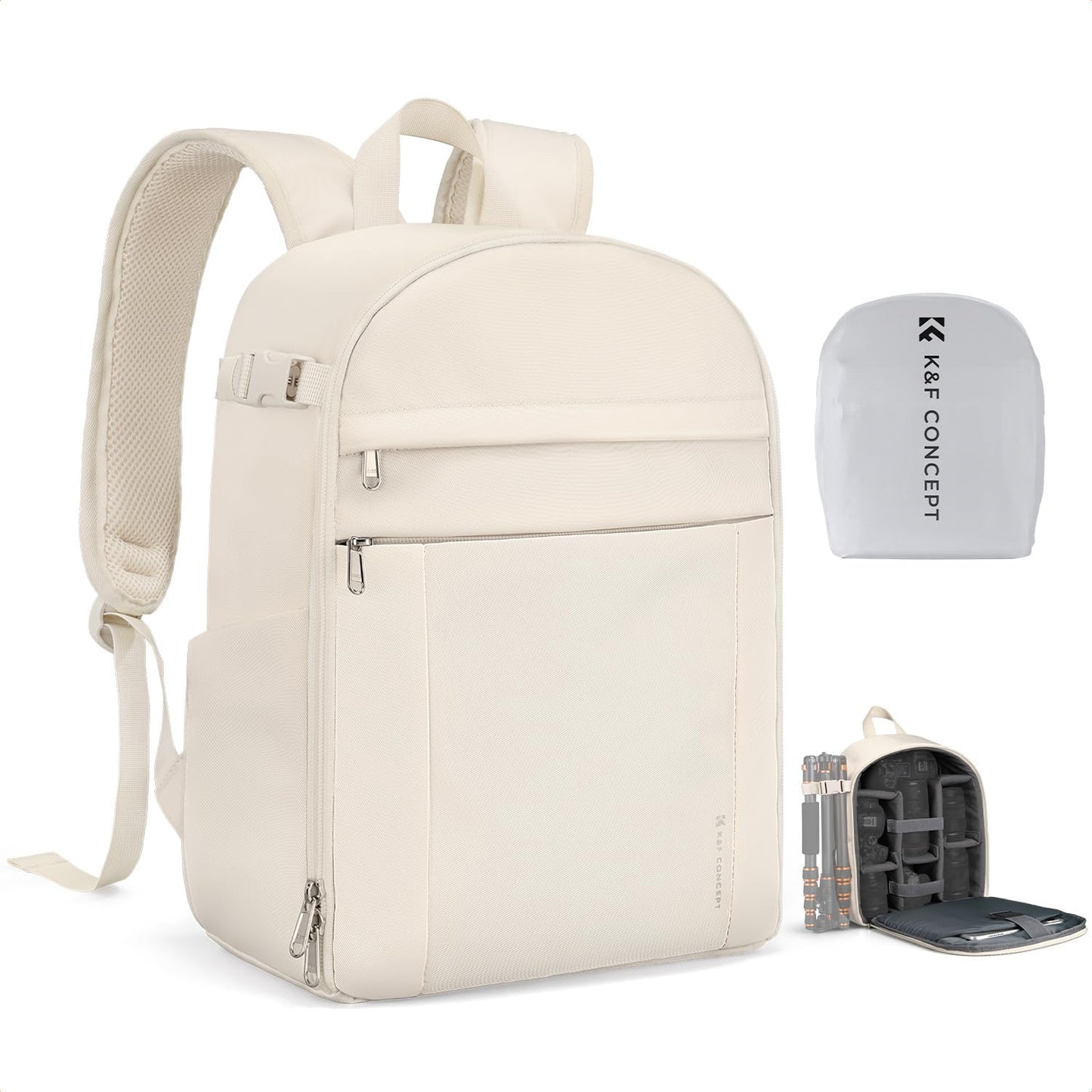 K&F CONCEPT camera backpack photo backpack compact & lightweight with rain cover - KF13.223V5