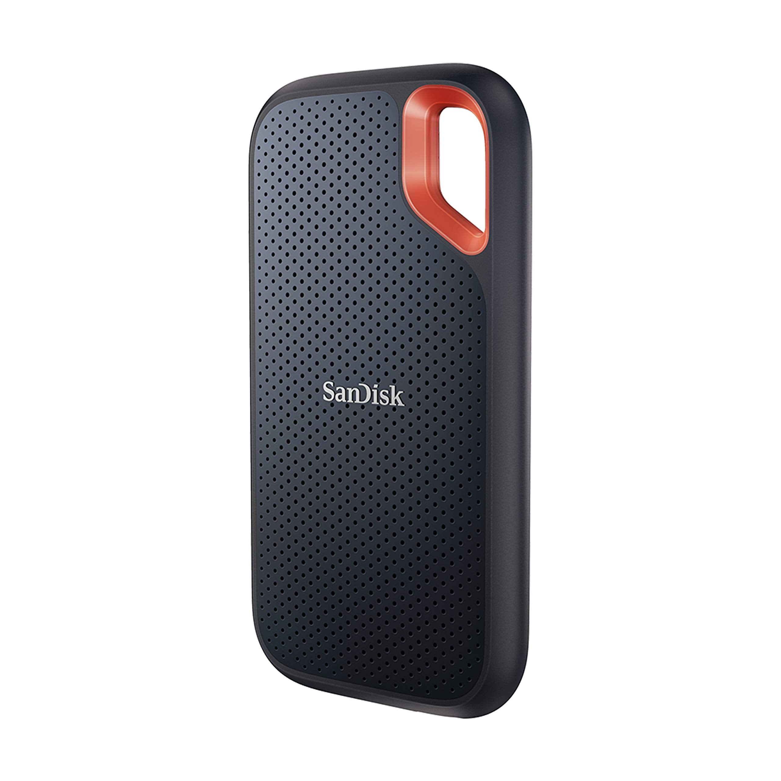 SANDISK Extreme Portable SSD 2TB (Portable NVMe SSD, USB-C, up to 1,050 MB/s Read, up to 1,000 MB/s Write, Water and Dust Resistant) Black - SDSSDE61-2T00-G25