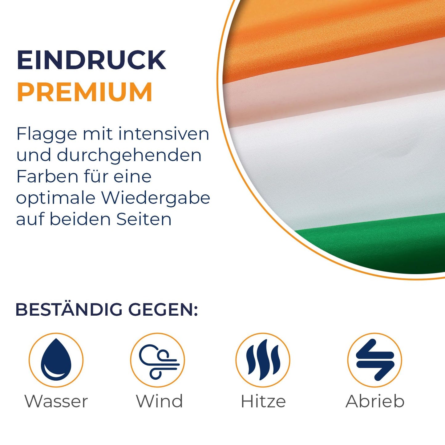 AZ FLAG - Ireland Flag - 250x150 cm - Large Irish Flag 100% Polyester with Brass Eyelets - 300g - K_100