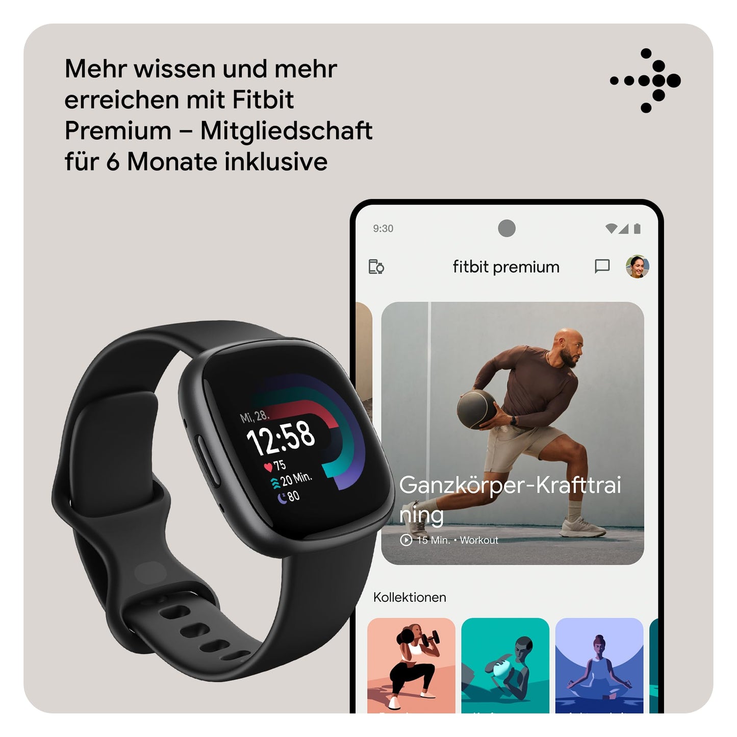 Fitbit Versa 4 Black/Graphite (FB523BKBK)