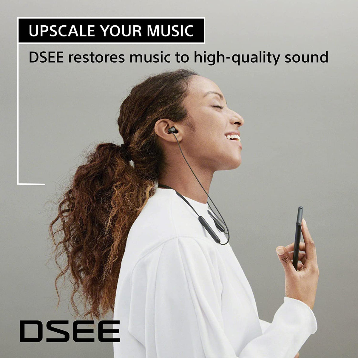 Căști In-Ear Sony kabellose WI-C100 (până la 25 de ore autonomie, optimizate pentru asistenți vocali, microfon integrat pentru apeluri, Bluetooth), Taupe, mici - WIC100CCE7