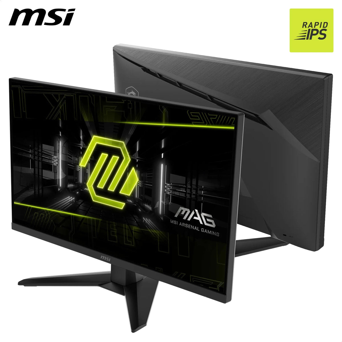 MSI MAG 272FDE, 27 inch, FHD, 1920x1080, Gaming Monitor, 200 Hz, 0.5 ms, HDR capable, AMD FreeSync Premium, eye-friendly, AI Vision, HDMI 2.0b, DP 1.2a, borderless, adjustable, VESA mount, Black - 9S6-3CE51T-009