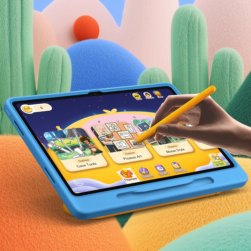XIAOMI 11-inch children's tablet with case, stylus and matte glass, 2.5K 90Hz crystal clear display, 4+128GB, Wi-Fi 5, Dolby Atmos metal housing, 9000mAh, gray, charger not included - Pad