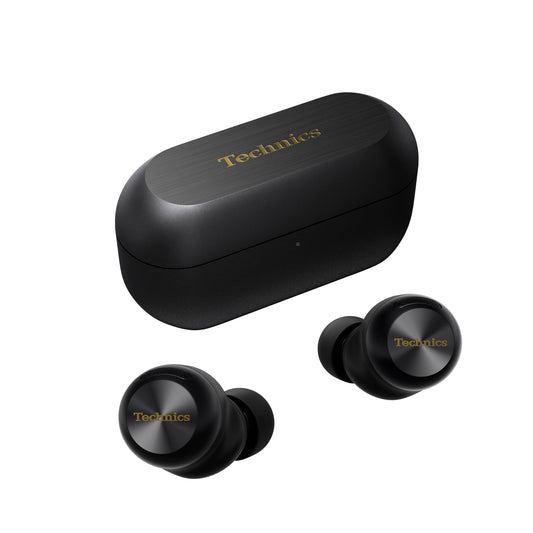Technics EAH-AZ100E-K Wireless Noise Canceling Headphones, Comfortable In-Ear Headphones, Multipoint Bluetooth, Voice Focus AI, Black