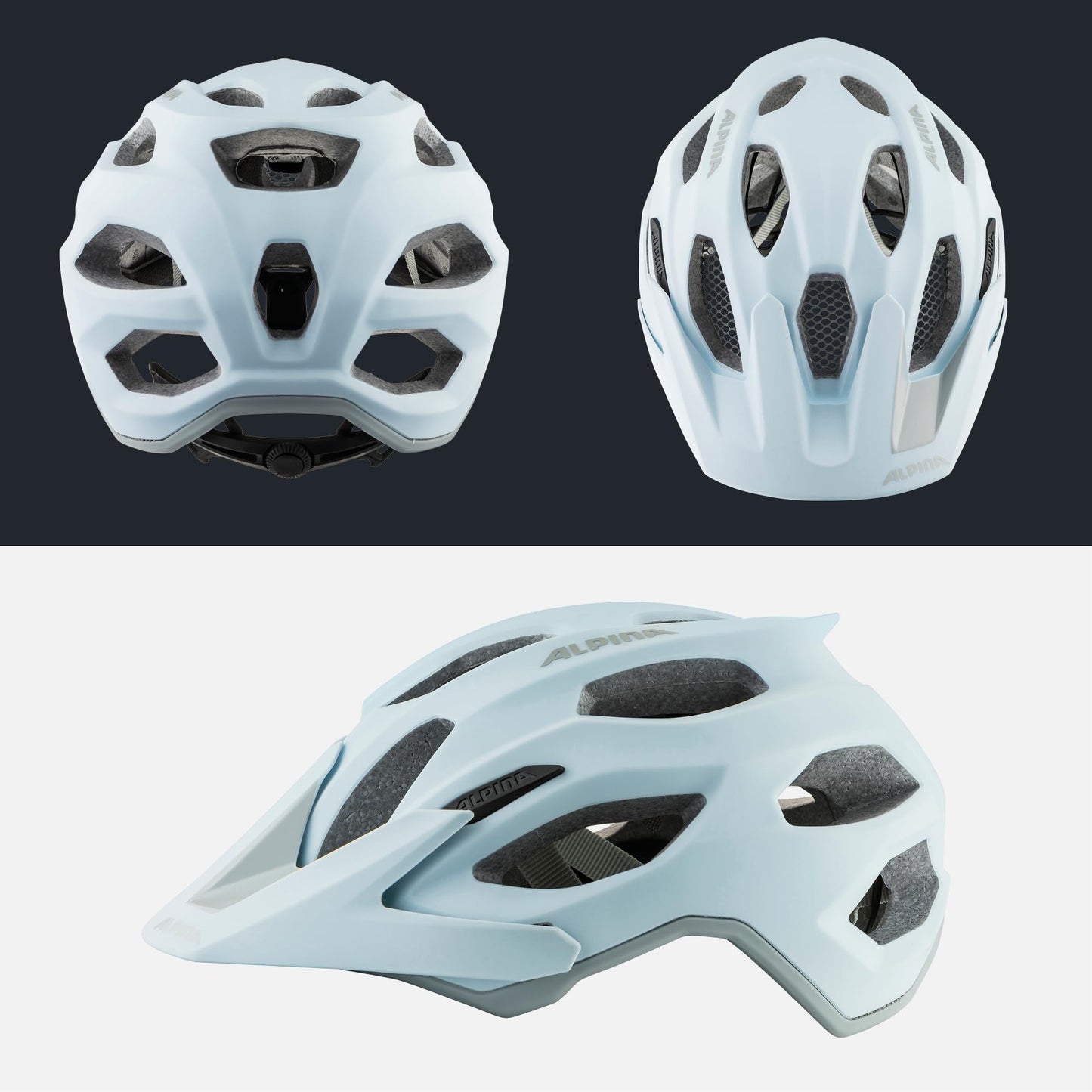 Alpina Carapax 2.0 MTB bicycle helmet, Dove Blue-Grey matt, 57-62 cm - A9725384