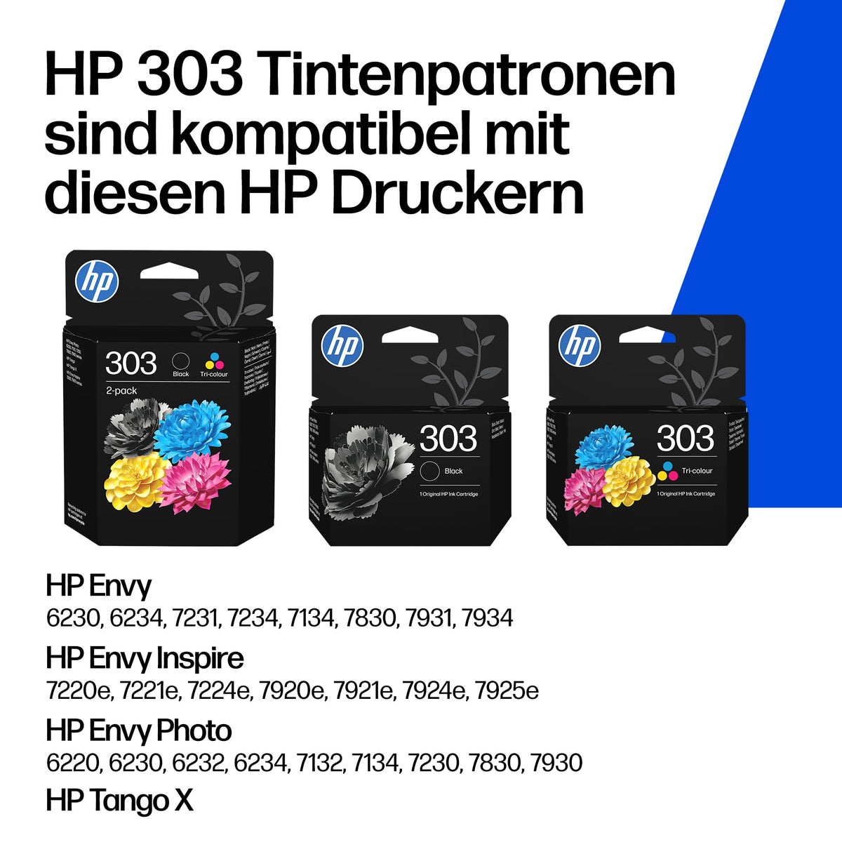 HP 303 Culoare, Cartuș de imprimantă original - T6N01AE#LS1