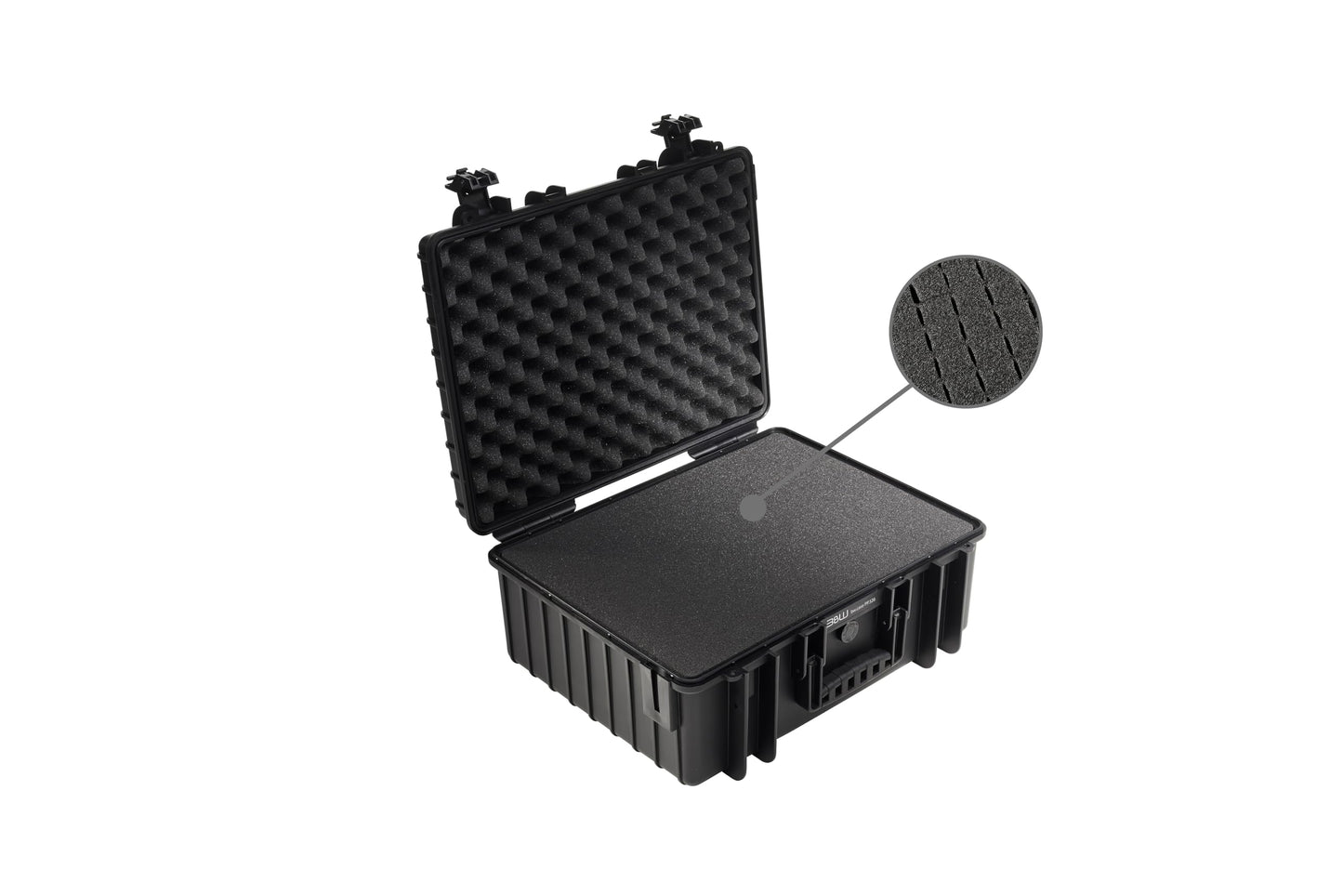 B&W International multi-purpose case Outdoor 6000 (PP.326) black - with cube foam - waterproof (IP67), dustproof, impact-resistant, extremely robust - 6000/B/SI