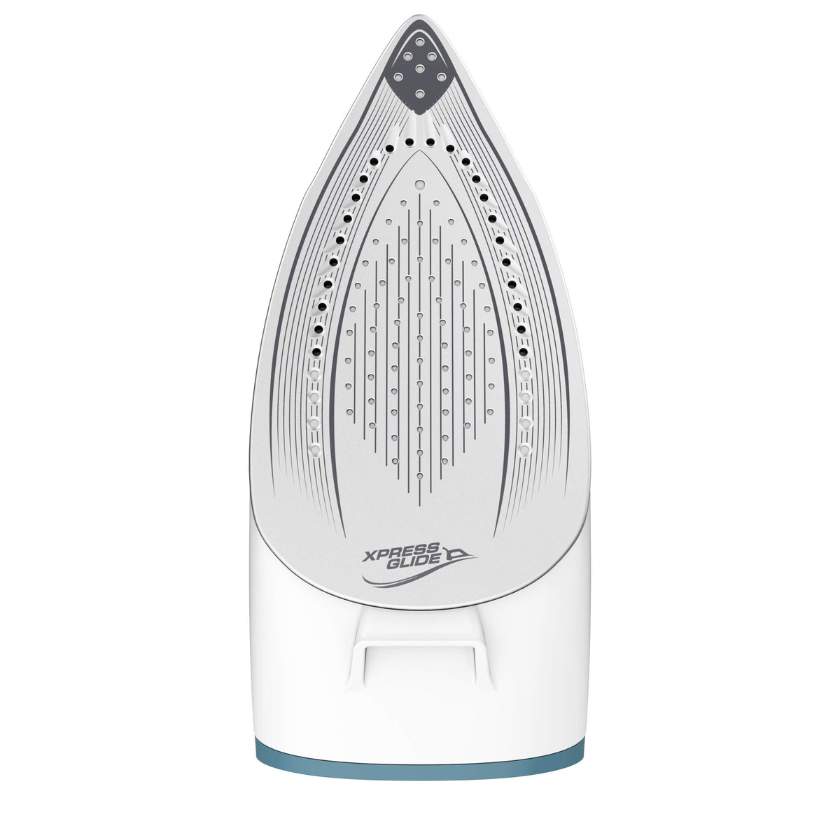 Tefal Express Easy Steam Station for all fabrics, quick ironing with high steam output, anti-calc system with removable calc collector, vertical steaming, and automatic shut-off, Turquoise/White. - SV6131