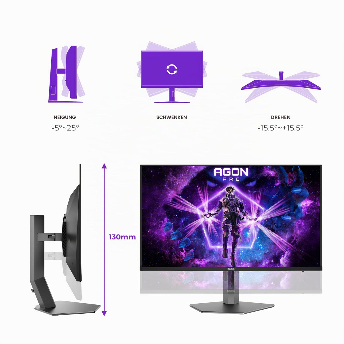AOC AG326UZD2 32 inch UHD USB Hub Monitor
