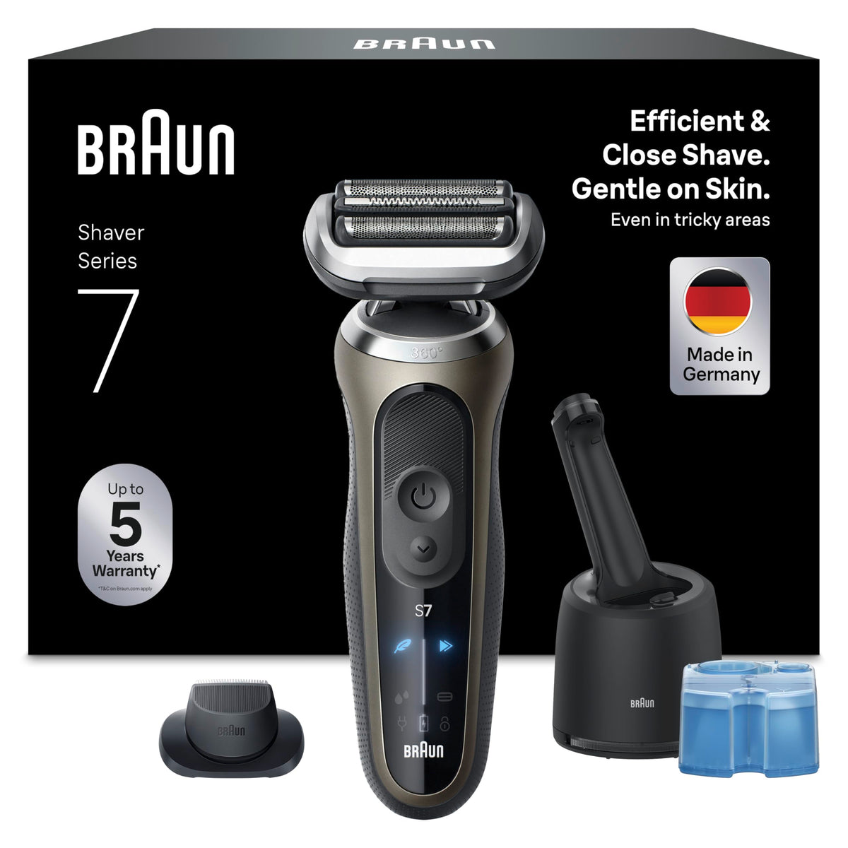 Braun Rasierer Herren Elektrisch Series 7, 72-C7200cc, Gold