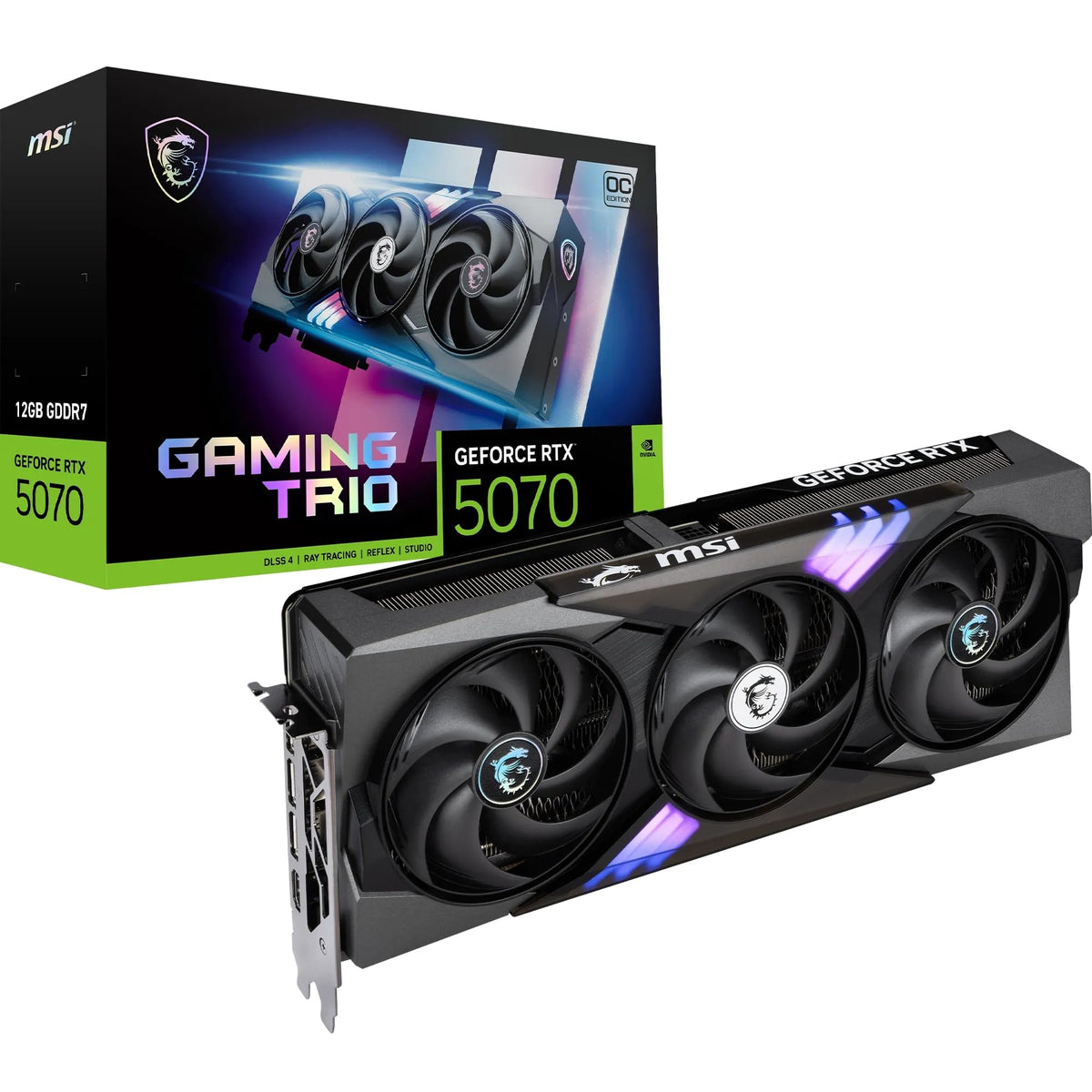MSI GeForce RTX 5070 12G Gaming Trio OC - Gaming Graphics Card - V532-019R