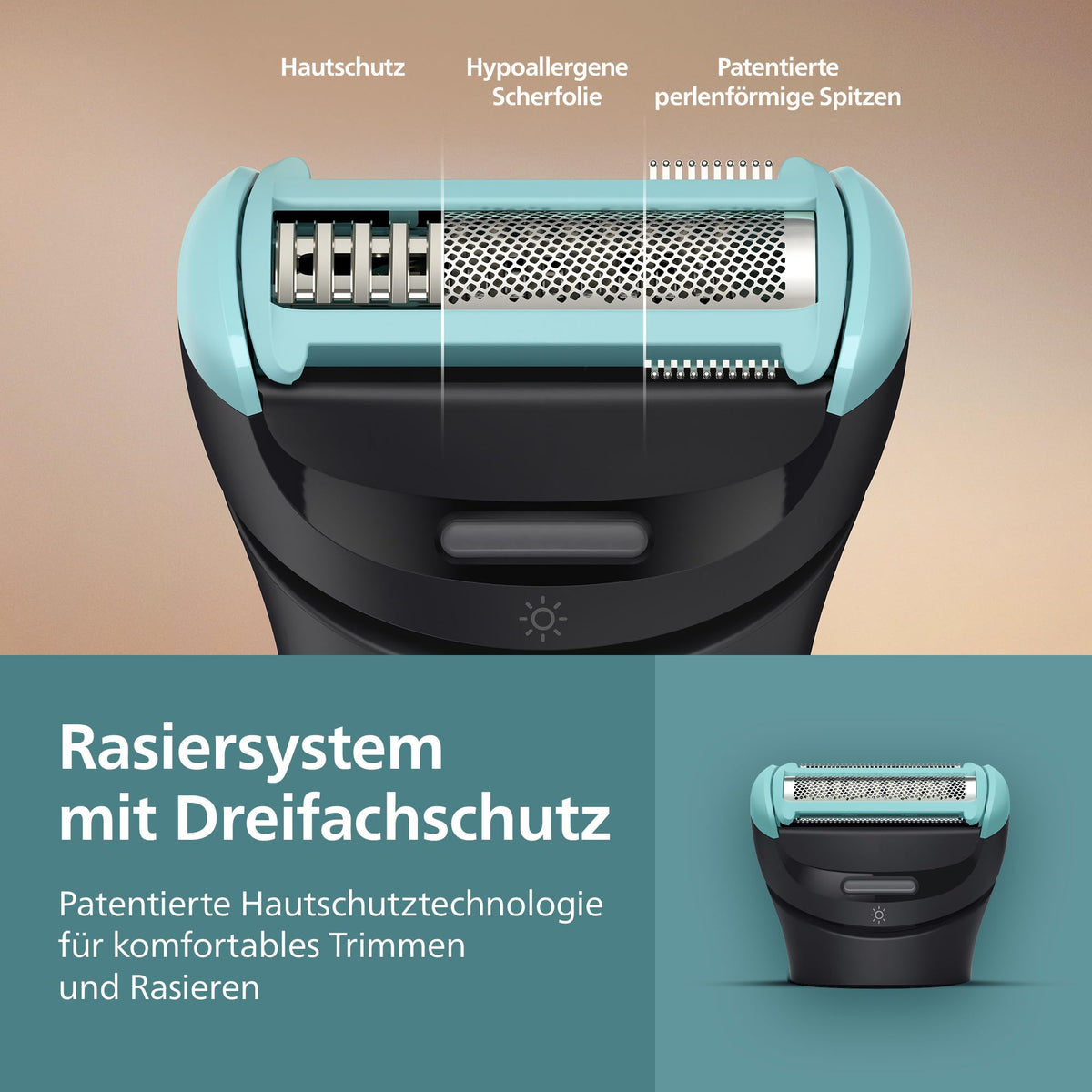 Philips Bodygroom Series 7000 – Trimmer for men, flexible 2D shaving head with triple protection - interchangeable shaving heads, suitable for intimate areas, 100% waterproof, 120 minutes of runtime, model BG7480/15