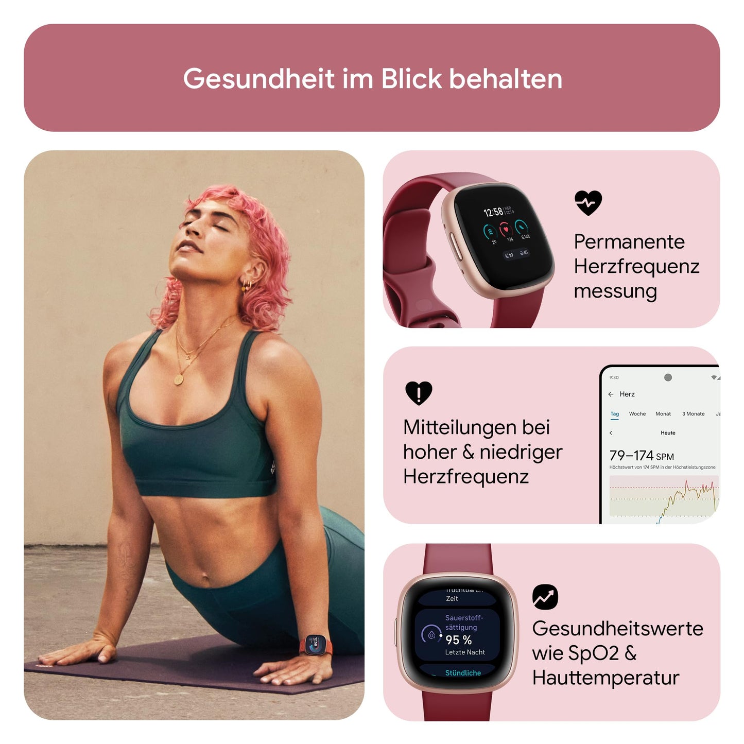 Google Fitbit Versa 4 Beet Juice