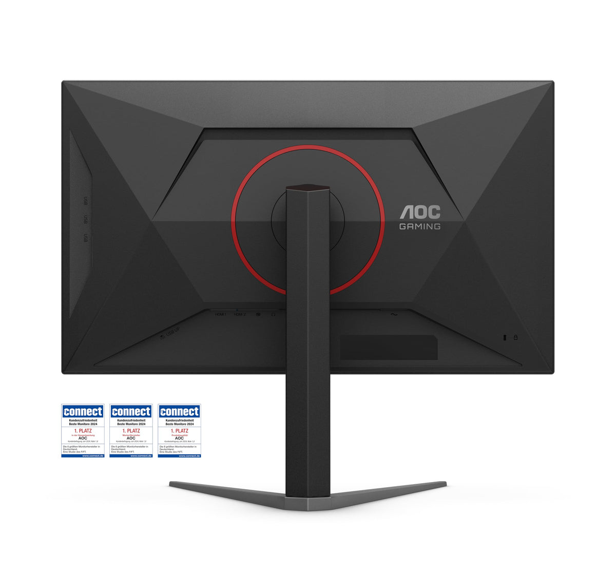 AOC U27G4XM Monitor de gaming de 27 inch cu hub USB, mod dual, panou Fast IPS, 1ms GtG, Adaptive Sync, HDR1000, compatibil G-Sync, ajustare pe înălțime, (3840x2160@160Hz; 1920x1080@320Hz HDMI 2X 2.1 DP 1x 1.4) negru