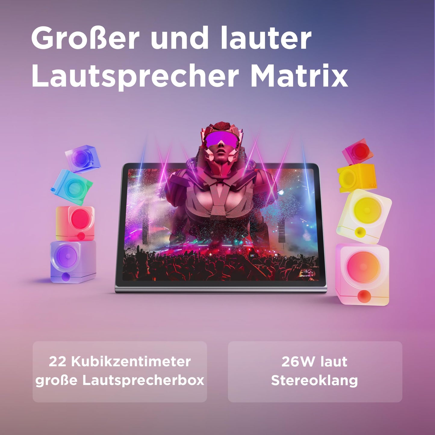 Lenovo Tab Plus Tablet | 11.5'' 2K Touch Display | JBL sound system with 8 speakers | Mediatek Helio G99 | 8GB RAM | 128GB storage | Android 14 | gray - ZADX0075DE
