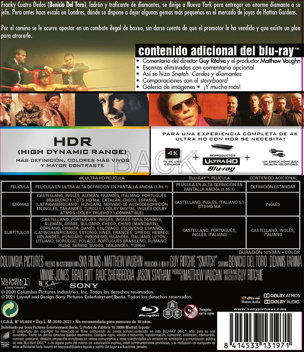 Snatch: Circles and Diamonds (4K Ultra-HD + Blu-ray) [Blu-ray] - XS-VE-3918