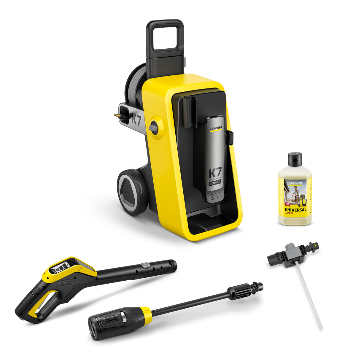 Kärcher High Pressure Cleaner K 7 Comfort Premium Connect, Pressure: max. 180 bar, Flow rate: 600 l/h, Area: 60 m²/h, extra flexible high-pressure hose, hose reel, app control - 1.317-540.0