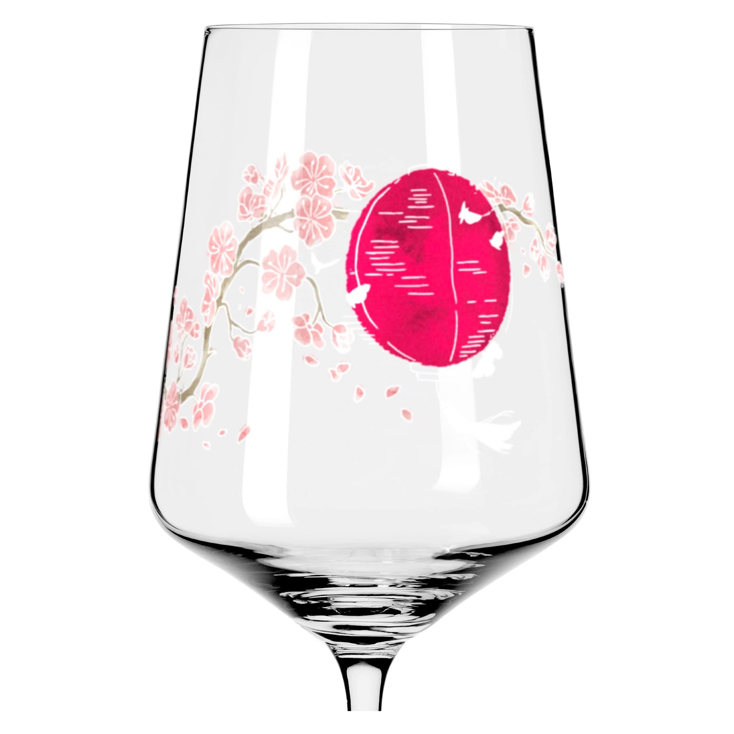 RITZENHOFF 3461007 Aperitif Glass Sprizz Set of 2 500 ml - Sommersonett Series No. 13 + 14 with Asia Motif Pink - Made in Germany