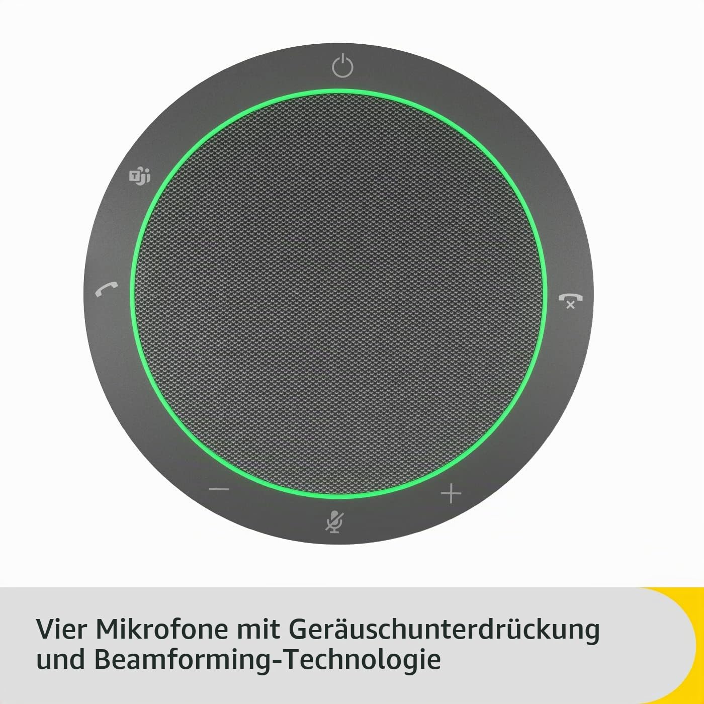 Jabra Speak2 40 Portable Handsfree Solution, 4 Noise Canceling Microphones, 50mm Full Range Speaker, with USB-A and USB-C, MS Teams Certified, Dark Gray - 2740-109