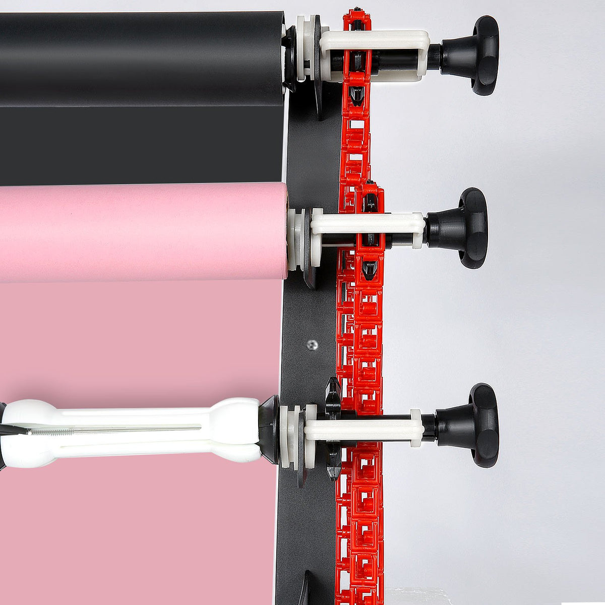 NEEWER Fotografie 4 Role Montare pe Perete Sistem de Suport Manual pentru Fundal cu 2 x Cârlige Patru, 8 x Bară Extensibilă, 4 x Lanț, Capacitate de Încărcare pe Rolă: 22lb/10kg - ST-MBF4