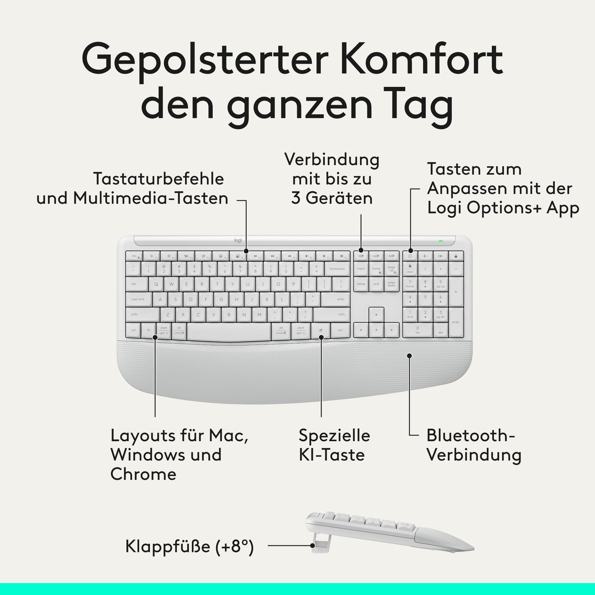 Set tastatură și mouse Logitech Signature Comfort Plus Combo MK880, fără fir - 920-014025