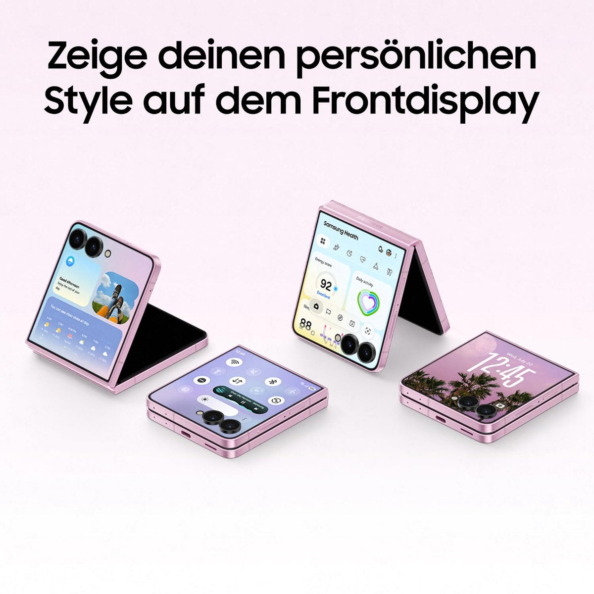 Samsung Galaxy Z Flip8 AI Smartphone, 256 GB Storage, 12 GB RAM, Pink - SM-F776BLIGEUB
