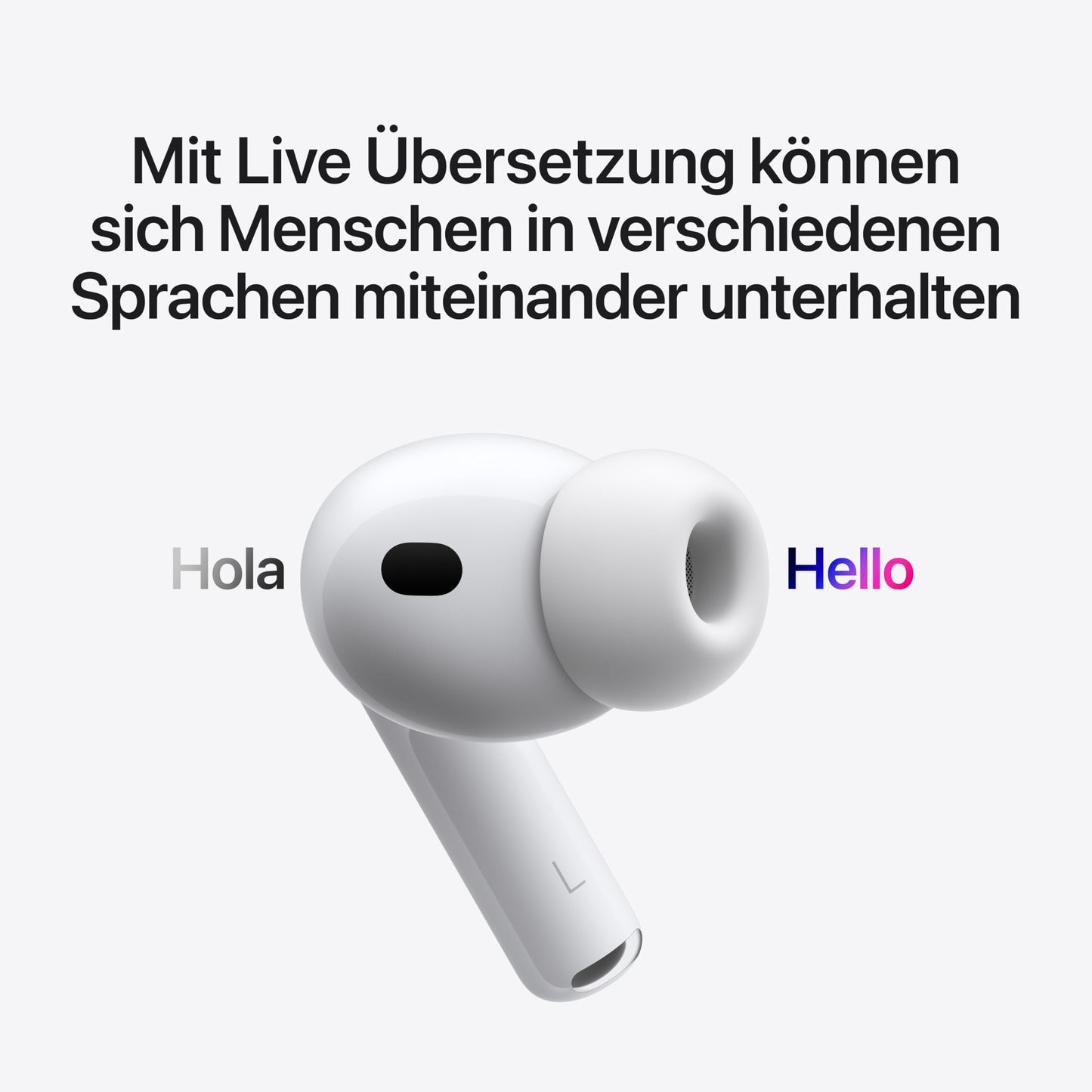 Apple AirPods Pro 3 wireless in-ear headphones, active noise cancellation, heart rate measurement, hearing aid function, Bluetooth headphones, 3D audio, Hi-Fi sound, charging via USB-C - MFHP4ZM/A