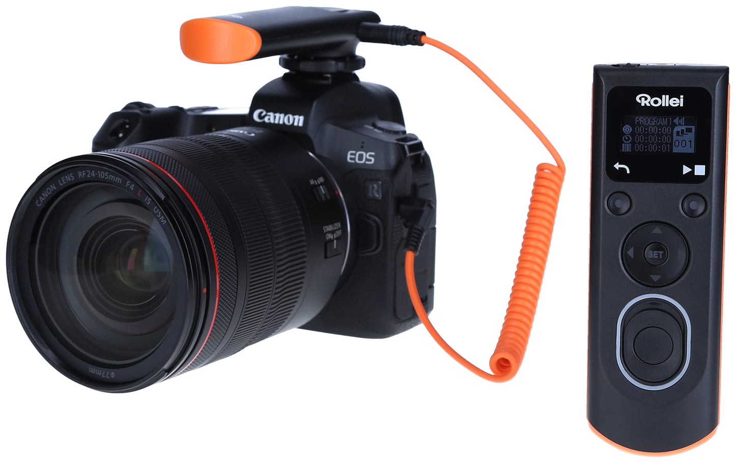 Rollei wireless remote shutter release for Sony - allows wireless remote shutter release, long exposures, continuous shooting and time interval recordings of your (manufacturer) DSLM/DSLR camera, LCD display illuminated - 281120