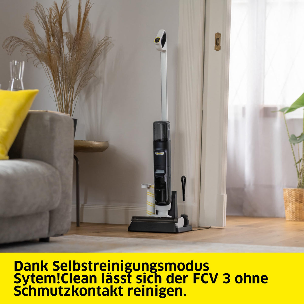 KÄRCHER Cordless Vacuum Mop FCV 3, 3-in-1 Xtra!Clean Function - 1.056-122.0
