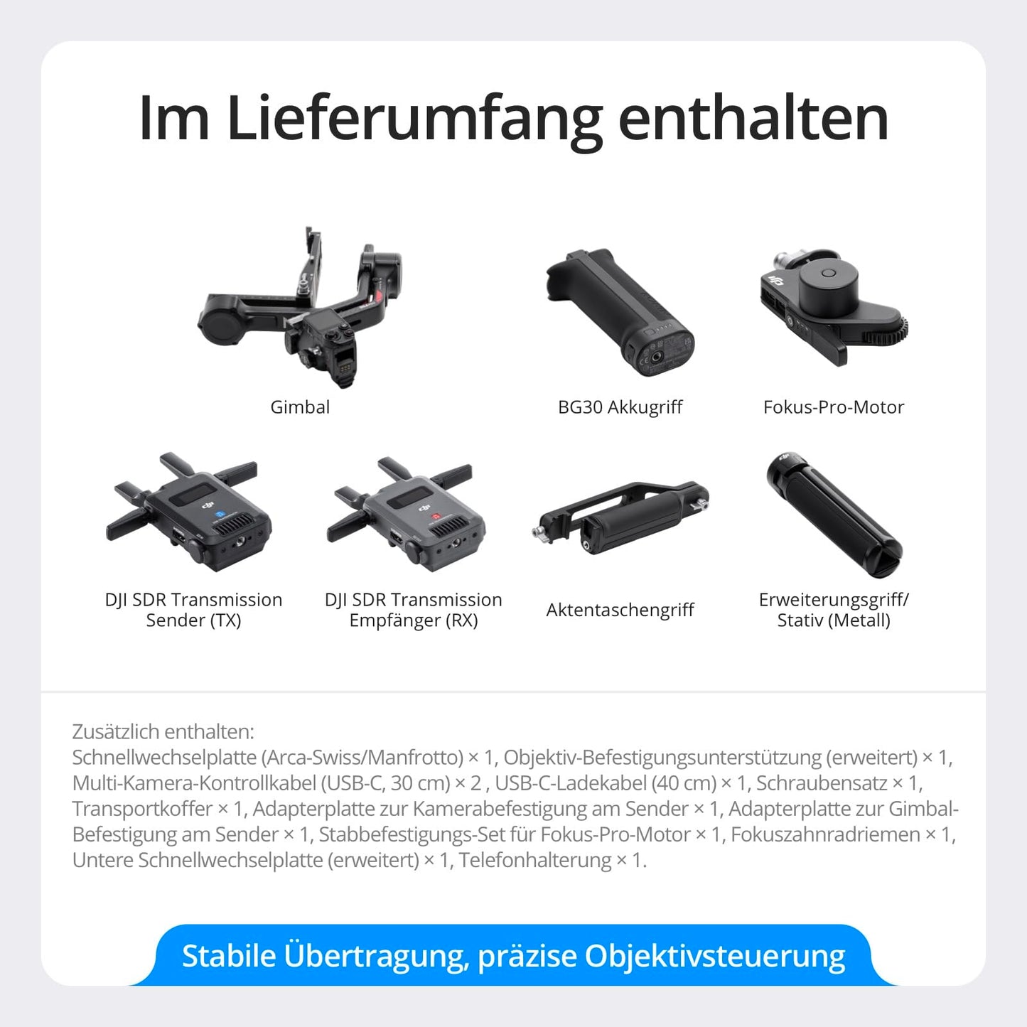 DJI RS 4 Pro Combo (2026), gimbal stabilizer for DSLR and cinema cameras - P04P