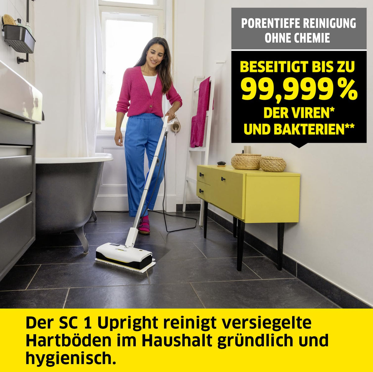 Kärcher Mop de abur SC 1 Upright, timp de încălzire: 30 s - 1.513-560.0