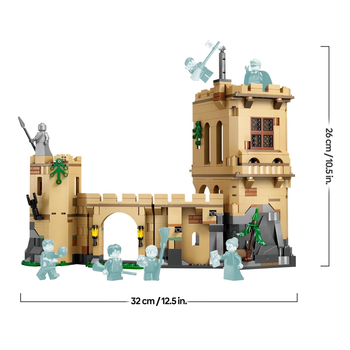 LEGO Harry Potter Hogwarts Castle: Flying lessons, adventure playset with 6 collectible minifigures, including Draco Malfoy & Professor McGonagall, role play set for boys and girls aged 9 and up 76447