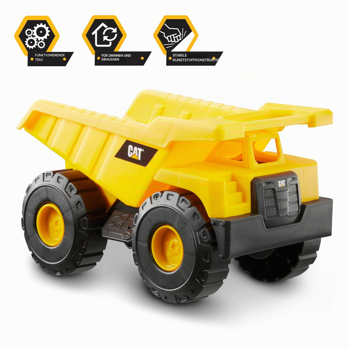 CatToysOfficial Construction Vehicles for Kids aged 2 and up | Dump Truck, Wheel Loader, Excavator Toys | Movable Parts | Reliable Quality | Toy Cars & Gifts for ages 3 and up - 82360