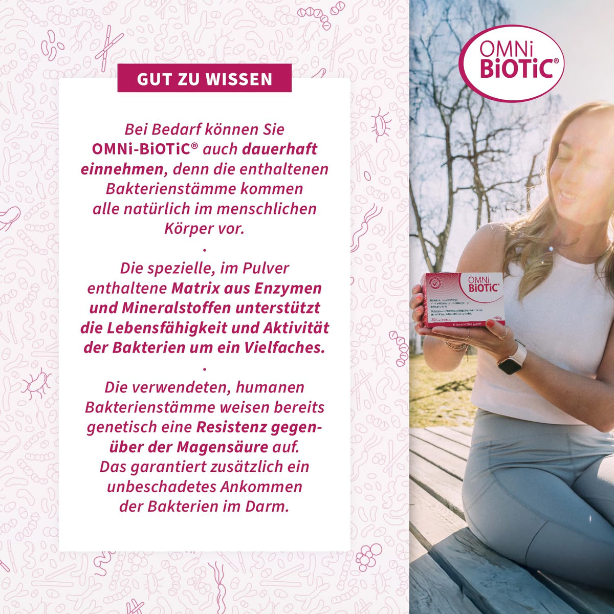 OMNi BiOTiC 10 | Antibiotic? Completați flora intestinală | Recomandat începând cu prima zi a terapiei cu antibiotice | Pulbere | Pentru utilizare zilnică | Cu inulină | Vegan | Fără gluten | 30 porții - 41122