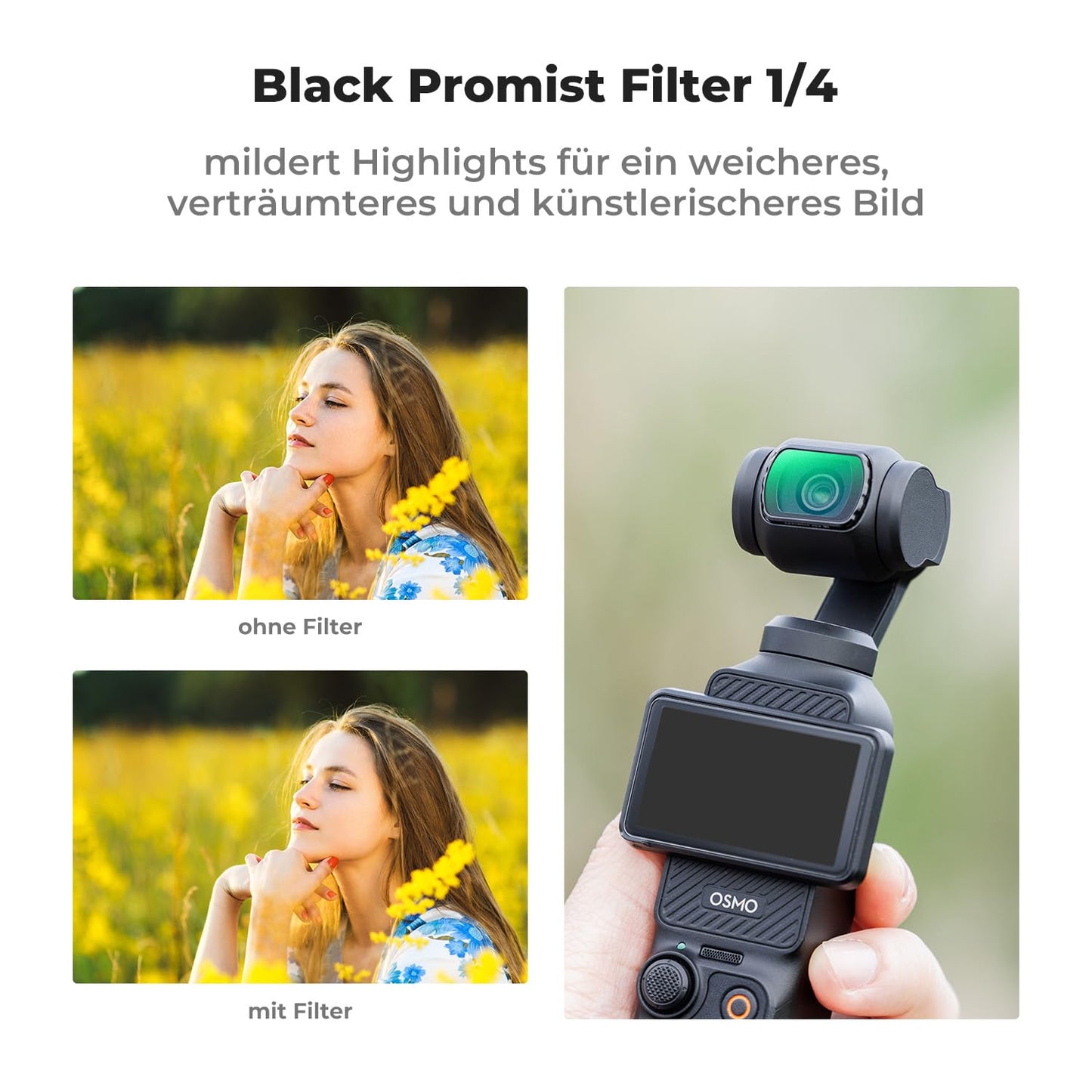 K&F CONCEPT FSD05 filter set compatible with DJI OSMO Pocket 4/3 - SKU.2148