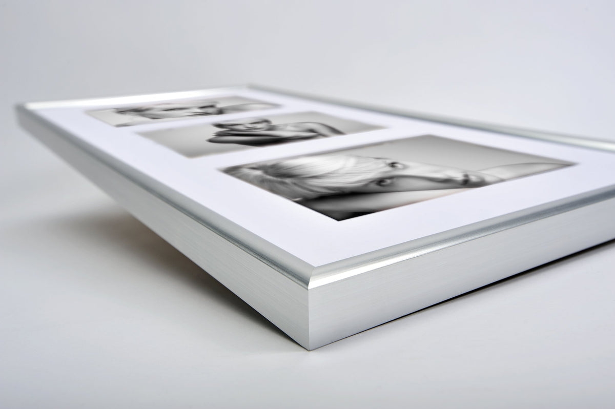 rame de fotografii walther design negru 5X 10x15 cm galerie cu passepartout, ramă din plastic Galeria KB515H