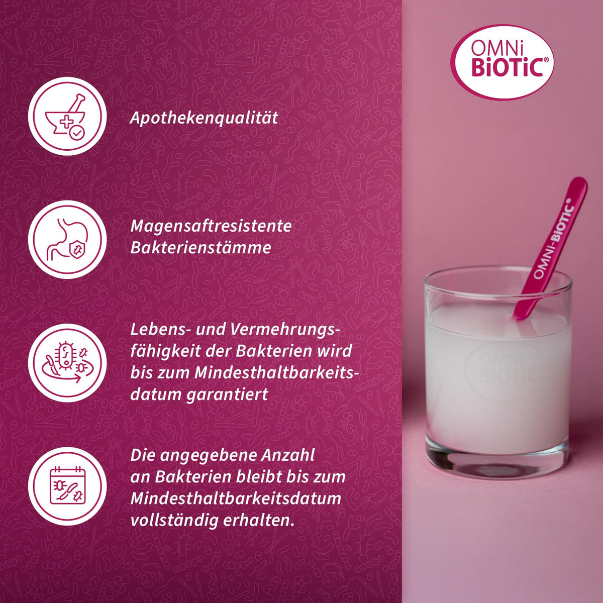OMNi BiOTiC 10 | Antibiotic? Completați flora intestinală | Recomandat începând cu prima zi a terapiei cu antibiotice | Pulbere | Pentru utilizare zilnică | Cu inulină | Vegan | Fără gluten | 30 porții - 41122
