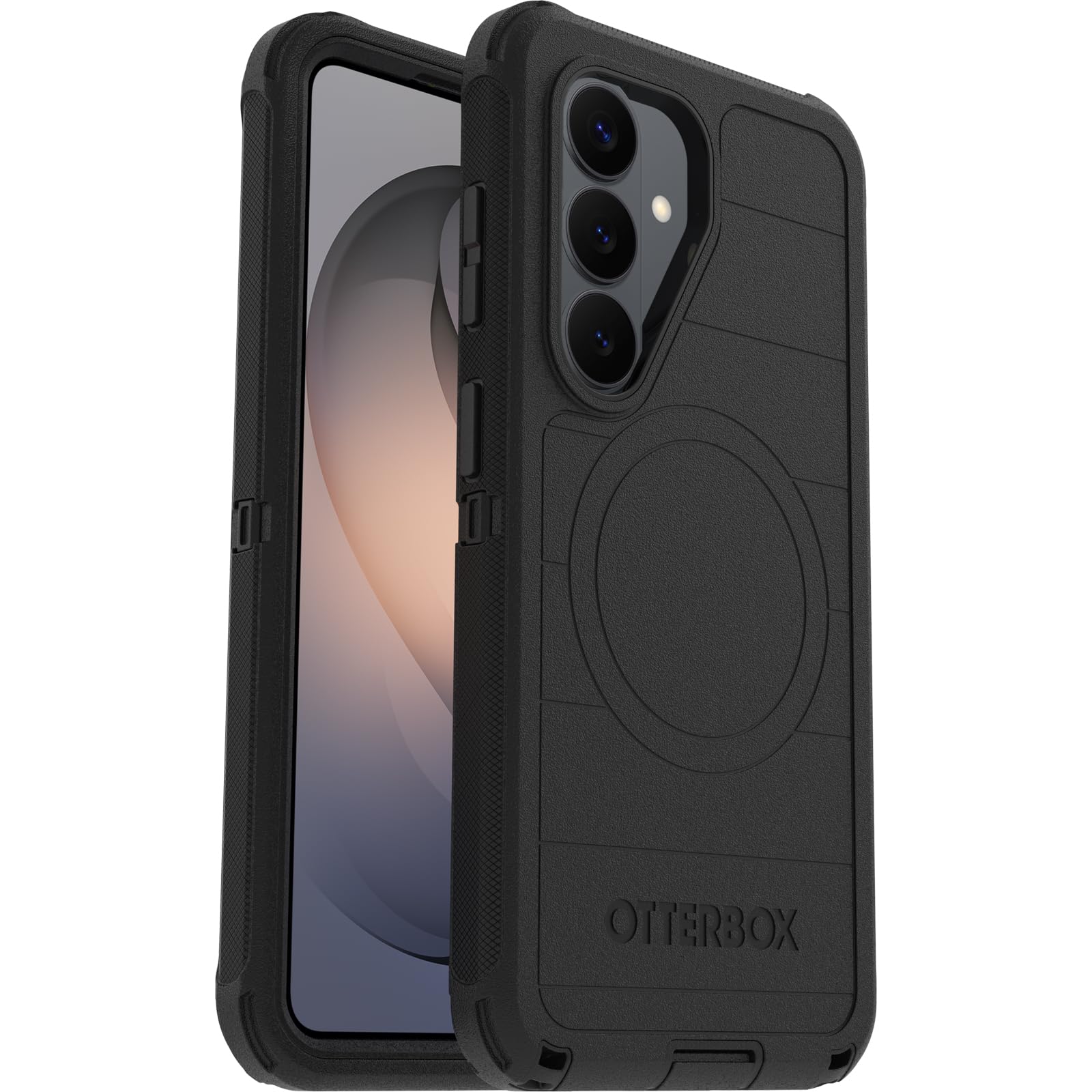 OtterBox Defender Series Pro Case with Magnets for Samsung Galaxy S26, Shockproof, Drop Proof, Extremely Heavy Duty Protective Case, 7X Military Grade Tested, Black - 77-99857
