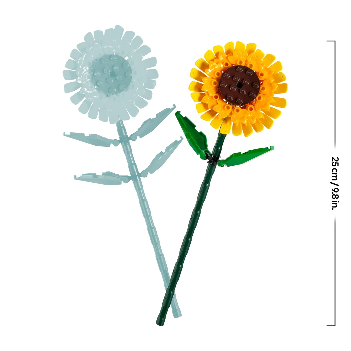 LEGO Botanicals Sunflowers - Set with artificial flowers for children aged 8 and over - Children's room decoration or bouquet - Gift for teenagers, girls and boys - Botany Collection 40524