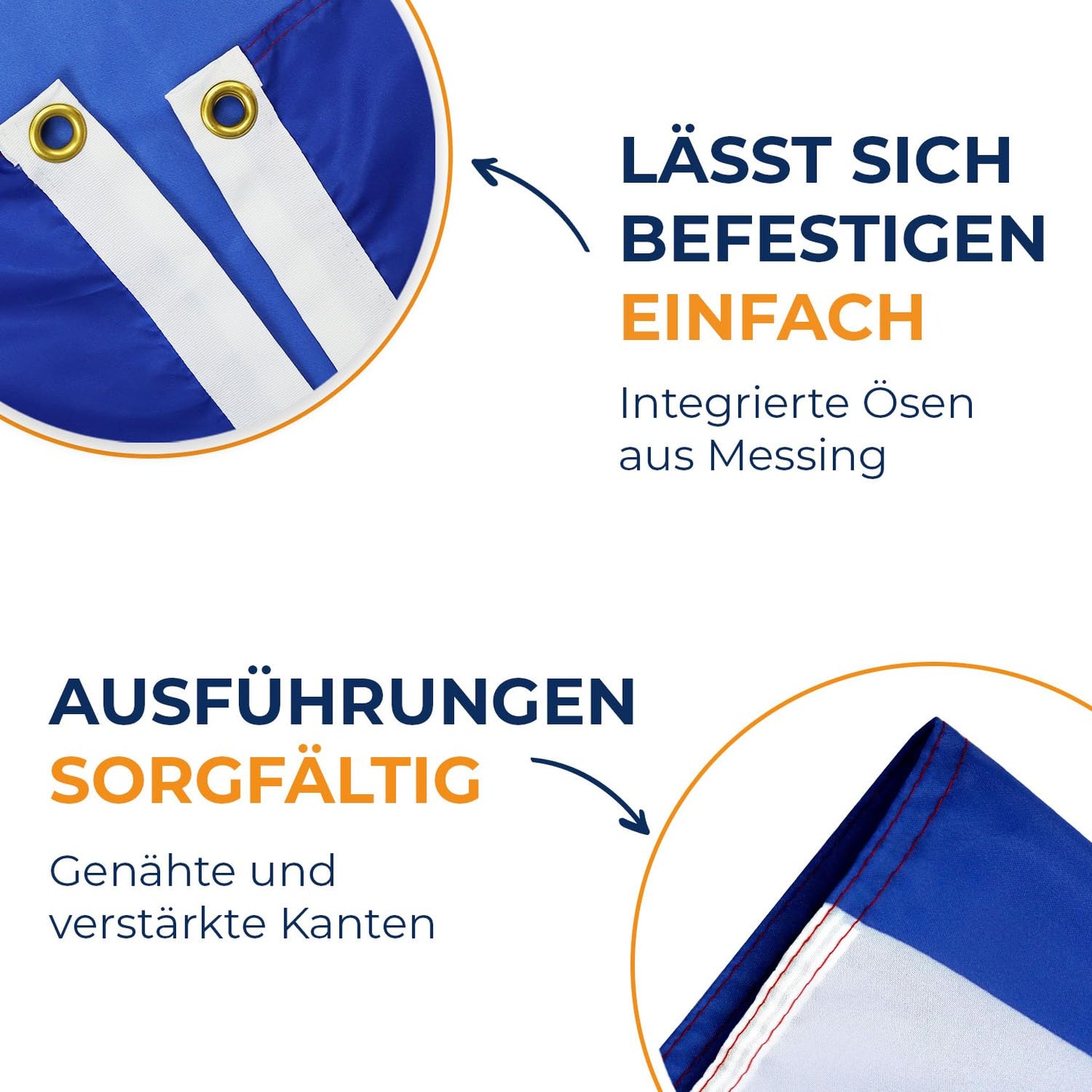 AZ FLAG - France Flag - 250x150 cm - Large French Flag 100% Polyester with Brass Eyelets - 300g - K_67