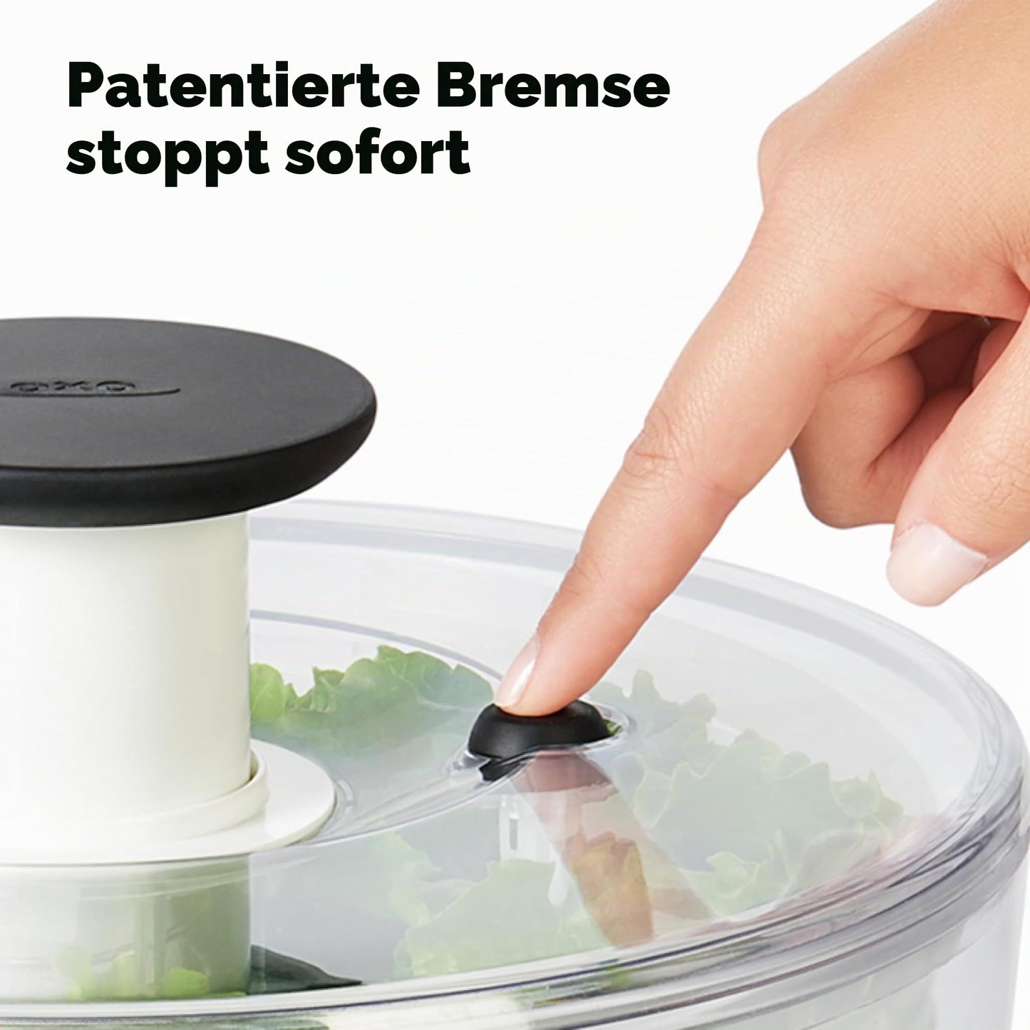 OXO Good Grips salad spinner with sieve and lid - for washing and drying salad - 1351580V4UK