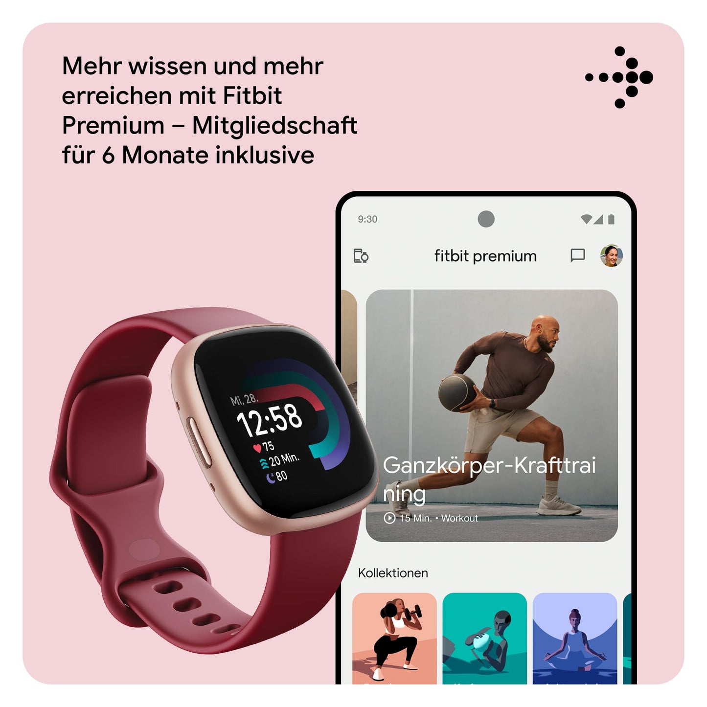 Google Fitbit Versa 4 Beet Juice